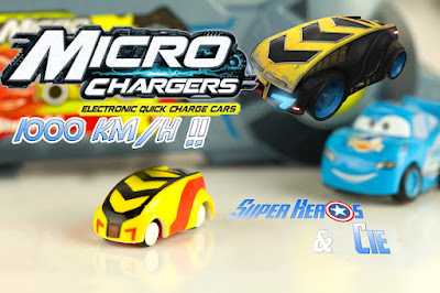 Micro Chargers Nano Voitures rechargeables Super Heros et compagnie