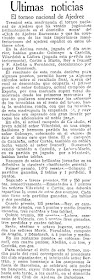 Recorte de La Vanguardia, 5/10/1926