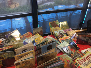 books displayed on a table