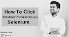 How To Click On Browser Forward Button in selenium Webdriver