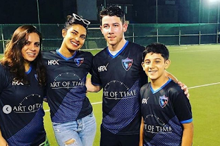 nick Jonas with Priyanka chopra