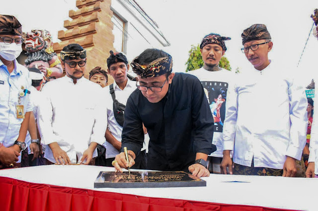   Walikota Jaya Negara Resmikan Patung Kalantaka Kalanjaya di Banjar Sindu Kelod