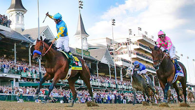 american pharoah wins derby