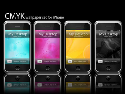 Pinkie75 has created 4 very beautiful CMYK wallpapers for iPod touch and
