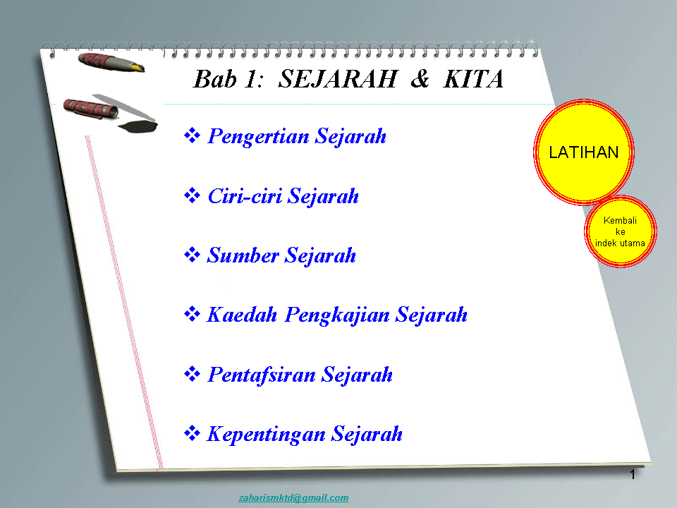 .sejarah tingkatan 1: Bab 1  Sejarah Dan Kita