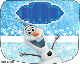 Olaf de Frozen Sonriendo: Etiquetas para Candy Bar para Imprimir Gratis. 