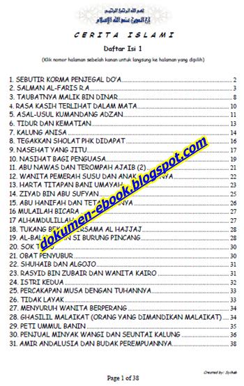 Download Ebook Gratis Kumpulan Cerita Islami image