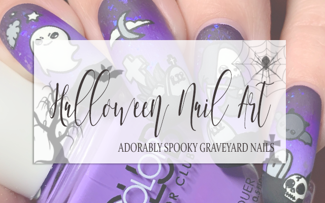 5. Ghostly Graveyard Nails - wide 7