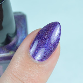 purple holographic nail polish