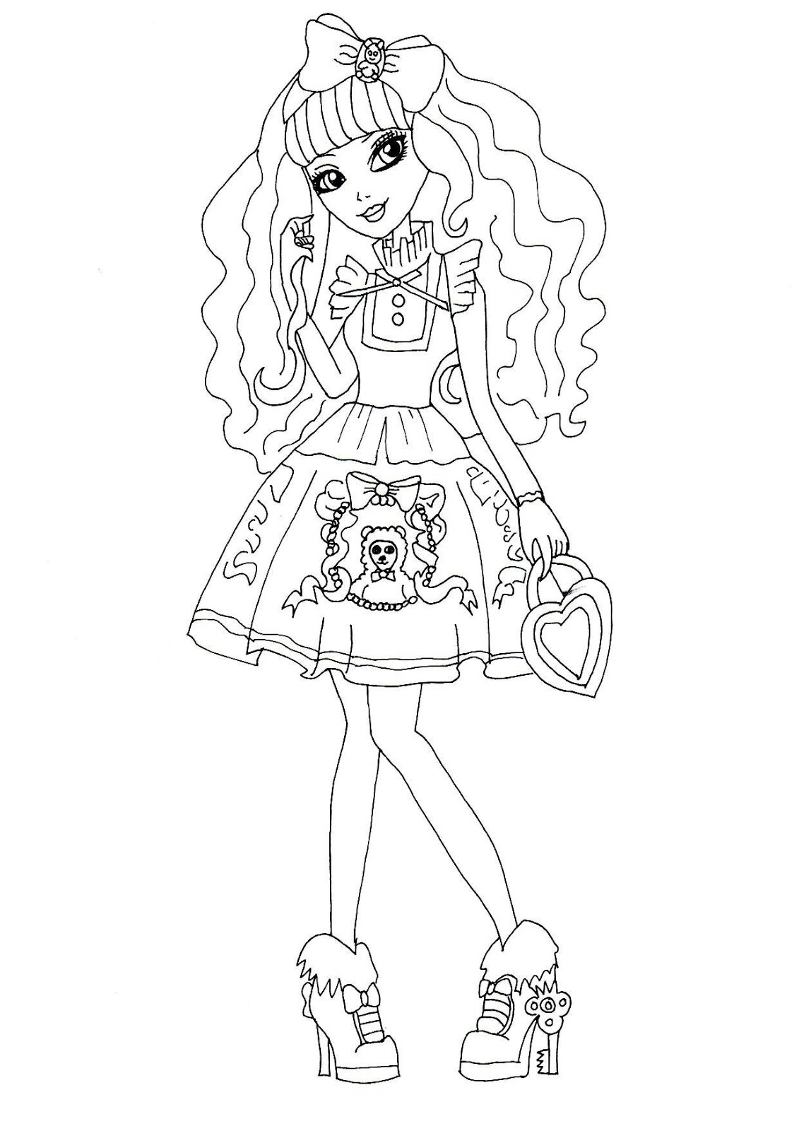 Free Printable Ever After High Coloring Pages: Blondie Locks Ever After