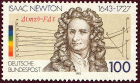 Estampita de Isaac Newton
