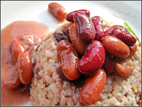 Rice and Beans with Coconut Milk Recipe, rice never tasted better than this Southern Classic dish with a Caribbean hint! #comfortfood #southernfood #caribbeanfood #rice #beans #coconut