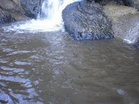 image of artificial pool at the bottom of the Laso waterfalls