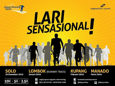 Angkasa Pura Airport Running Series 1 Solo, lomba lari di bandara adi soemarmo