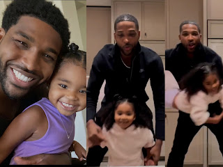 True Thompson, 4 & dad Tristan dance, sing & have fun in an Adorable Video Watch