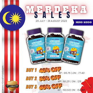 Promosi Shaklee Ogos Merdeka Hero Kiddo