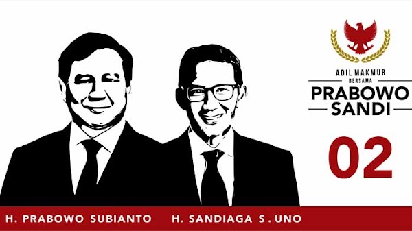 Survei Internal Prabowo-Sandi: Menang 2-4 Persen