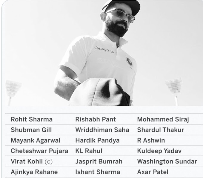 Indian team announced the squad for 1st two tests against England