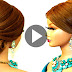 Hairstyle for long hair. Bridal updo tutorial
