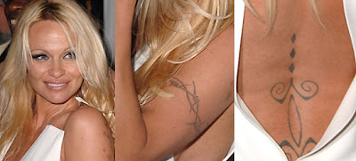 Pamela Anderson Sexy Back Tattoo