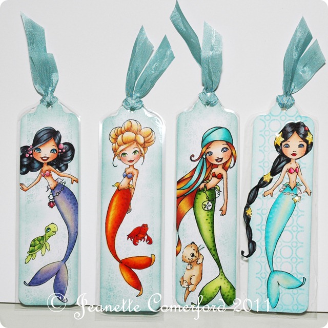 Bookmarks Mermaids lami copy