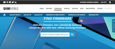 Cara Download Official Firmware Samsung Semua Tipe Di SAMMOBILE
