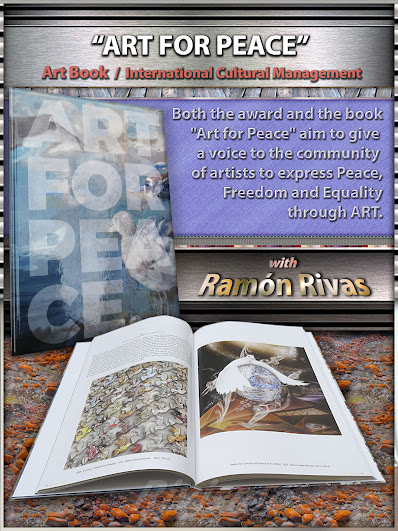 Ramón Rivas participa en el libro "Arte por la Paz"con varias obras en las páginas; 58,59 y 150