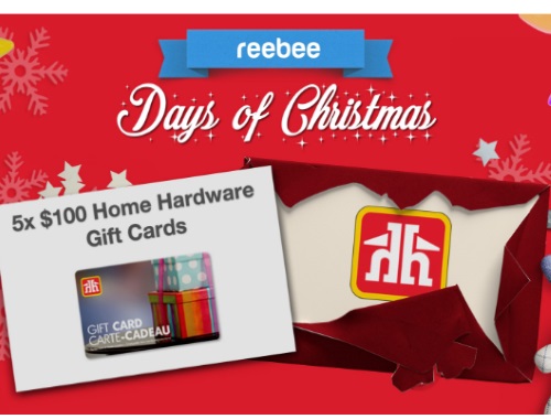 Reebee $100 Home Hardware Gift Card Days of Christmas Contest