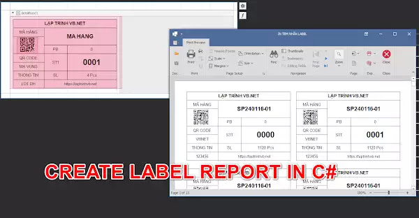 [DEVEXPRESS] How to make Label Report in c# winform