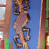 Kerajinan Unik Hiasan Dinding Acecories  Batik Kayu Cicak Besar - BKCB0001