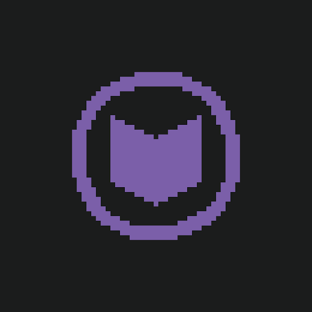 Hawkeye Logo Pixel 8bit