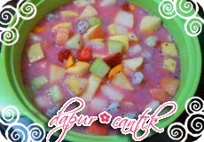 Gambar Resep Masakan Sop Buah Kuah Frambozen Dapur Cantik