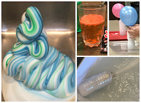 Elephant's Toothpaste experiment, baking soda and vinegar experiments, STEM experiments for kids, 