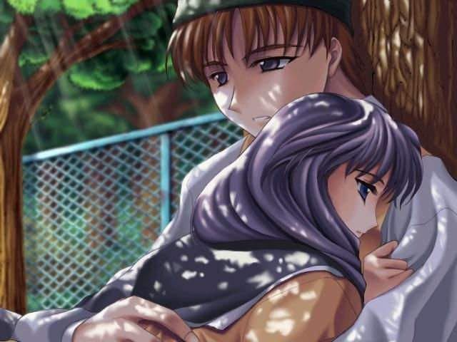 3D Anime Couples Hugging HD Wallpapers Free Download