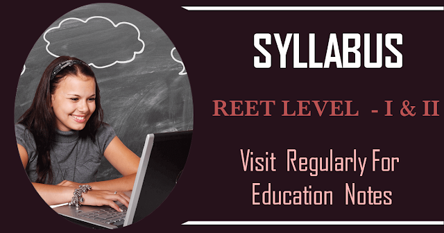 REET NEW SYLLABUS 2021 - LEVEL - I & LEVEL -II IN HINDI PDF FREE DOWNLOAD