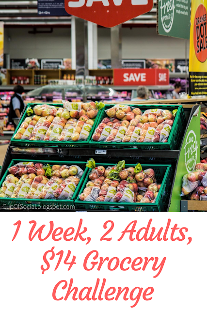 1 Week, 2 Adults, $14 Grocery Challenge | A Cup of Social