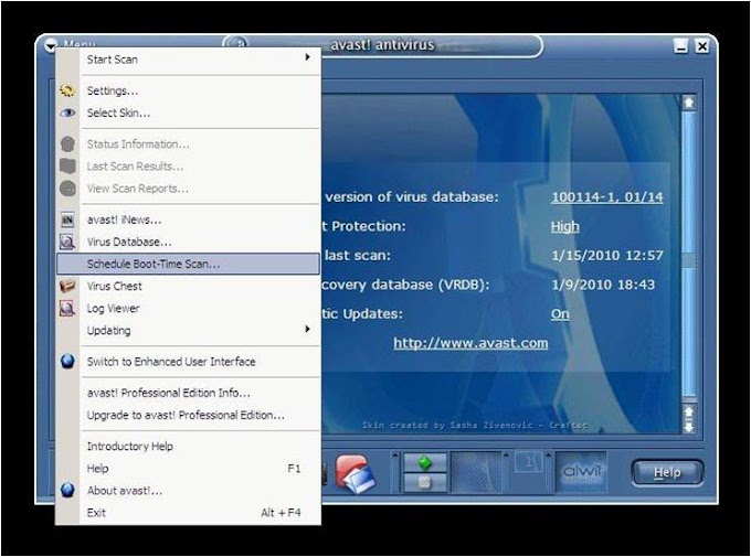 Penggunaan Boot Time Scan Pada Avast Antivirus