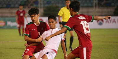 Timnas U-19 Bungkam Myanmar dengan skor 2-1