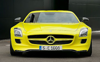 yellow mercedes benz car picture