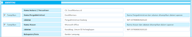 Aplikasi Excel Laporan Stock Persediaan Versi 4