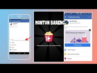 acara nonton bareng di grup facebook