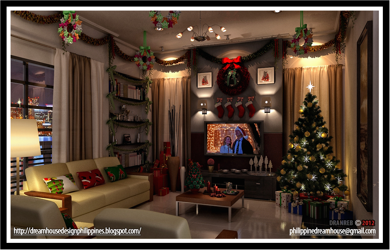 Philippine Dream House Design : Living room Christmas ...