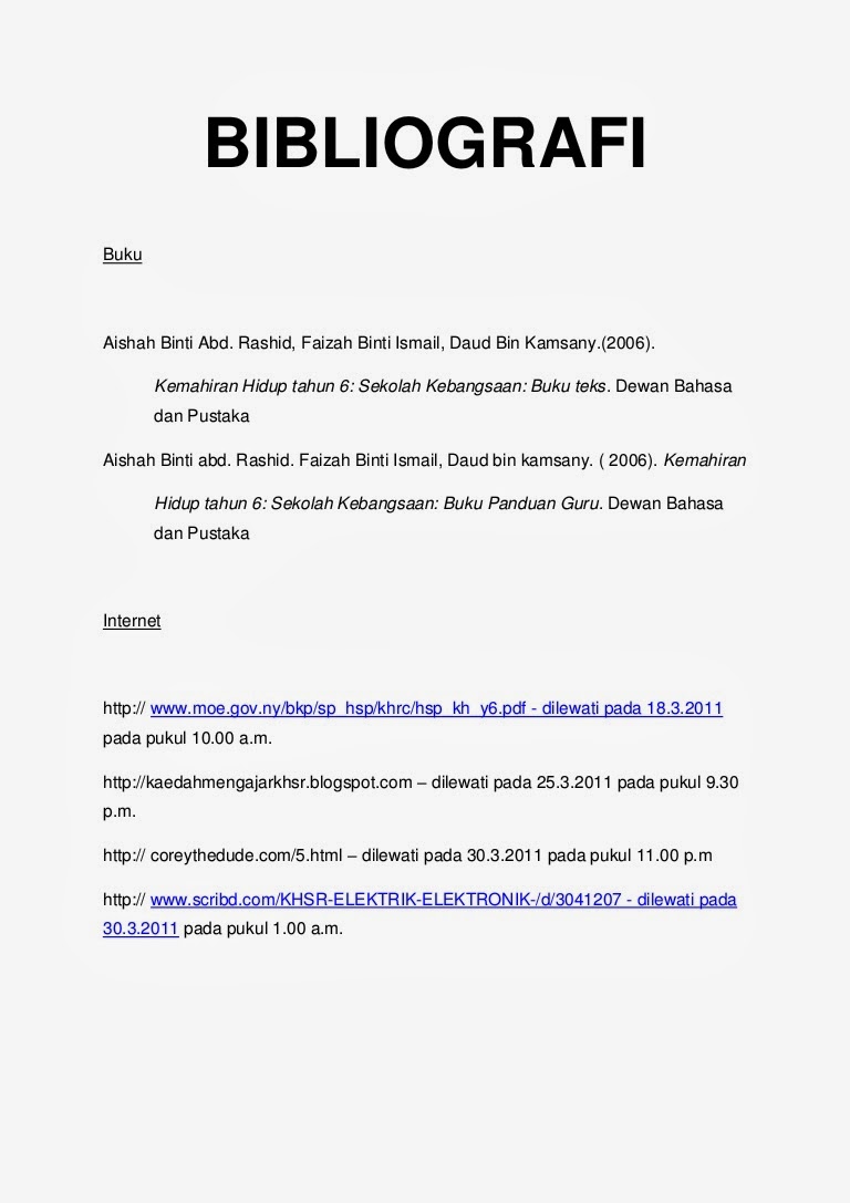 Contoh Daftar Pustaka Dari Blog - Contoh KR