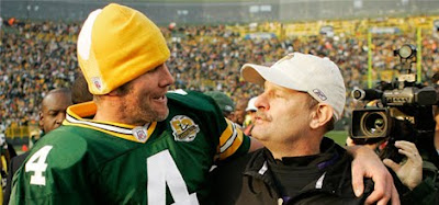 Brett Favre and Vikings Coach