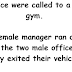 The police were called to a female gym