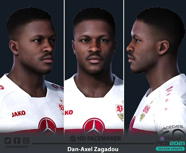 Dan-Axel Zagadou Face For eFootball PES 2021