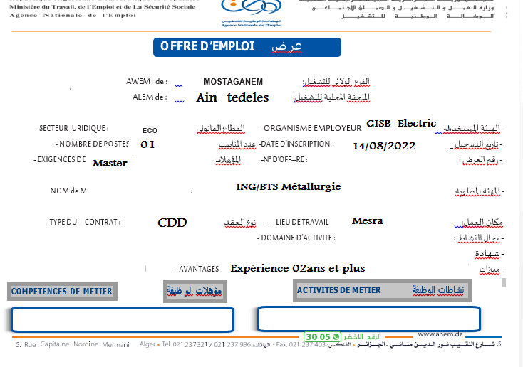 توظيف مستغانم