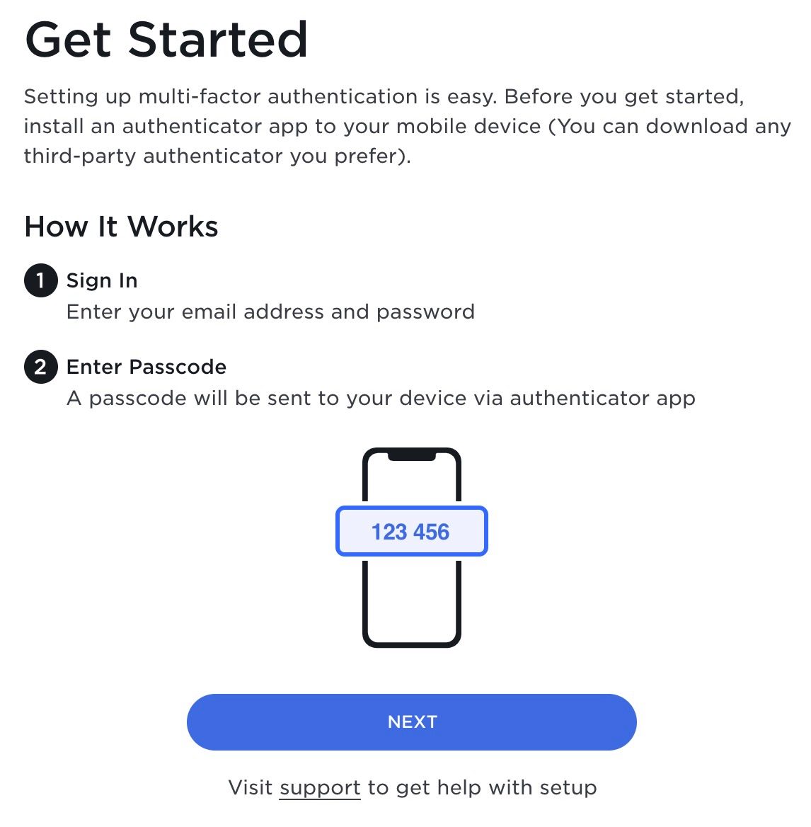 application Tesla doble factor