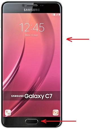 Cara Screenshot di HP Samsung Galaxy C7 