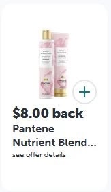 $8.00/2 Pantene Nutrient Blends ibotta cashback rebate *HERE*
